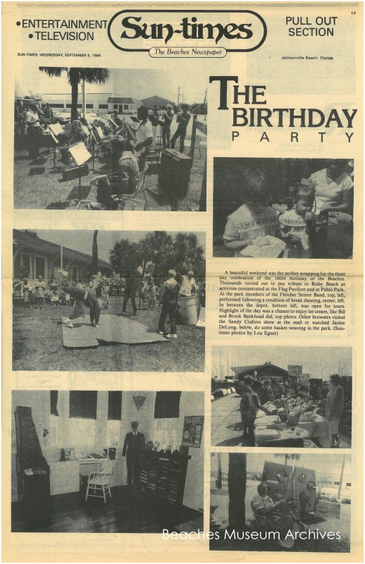 Centennial article, Sun-Times, Sept. 5 1984 -watermarked